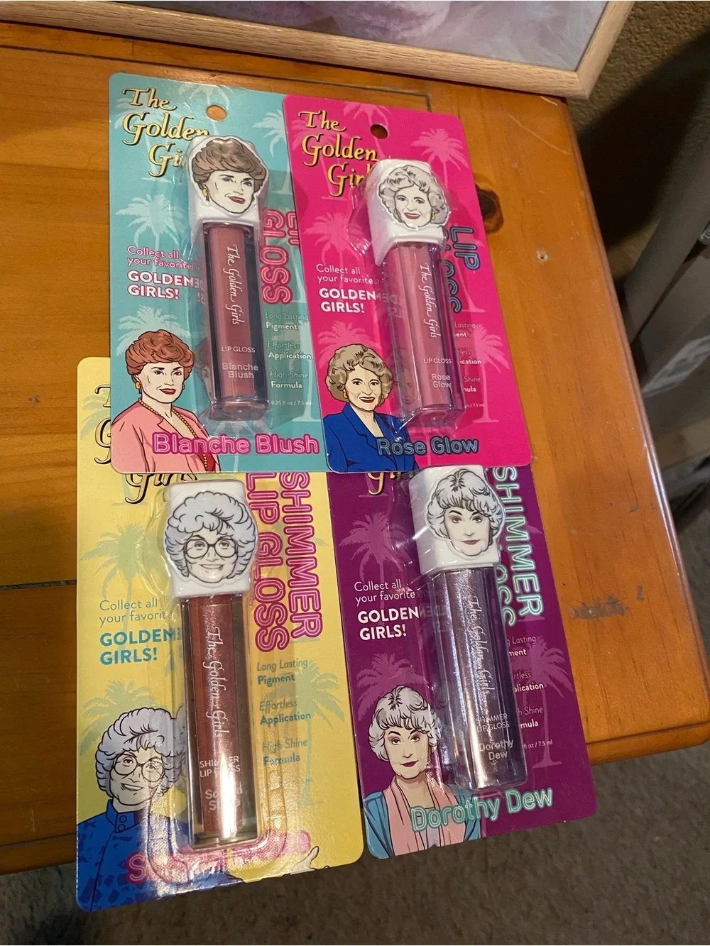 The Golden Girls Lip Gloss Set Of 4 Hard To Find. New